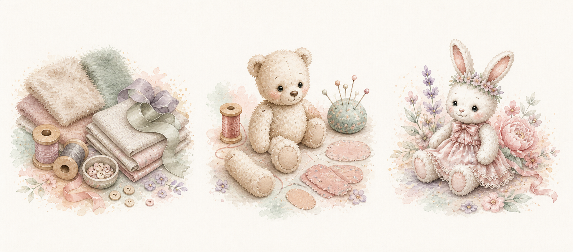 Материалы и детали ручной работы в мастерской Carameli Bear